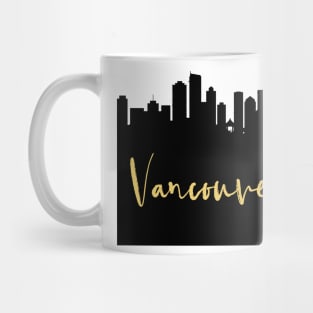 VANCOUVER CANADA DESIGNER SILHOUETTE SKYLINE ART Mug